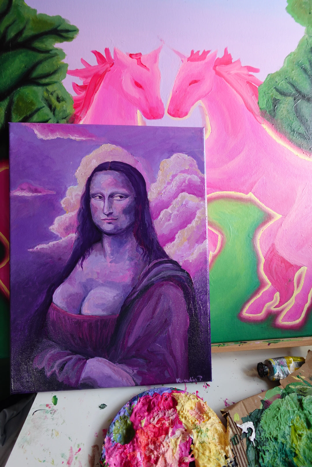 Yassified Mona Lisa - Original Painting